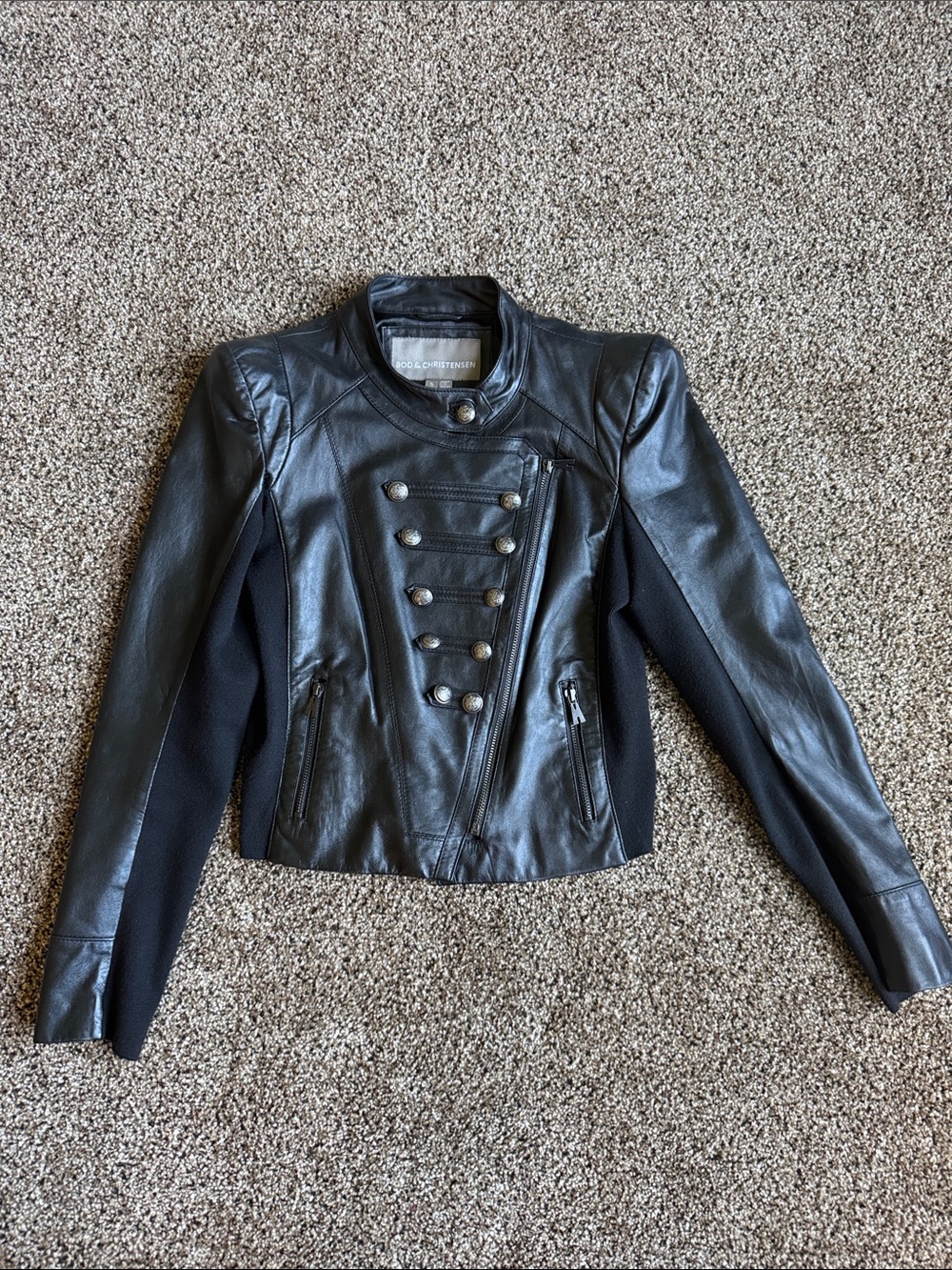 BOD & Christensen Leather Napoleon Military Jacket